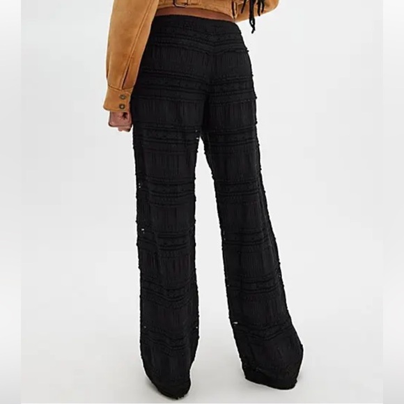 Free People One Aiden Black Lace Pants NWT SZ S MSRP 148 - Picture 3 of 11